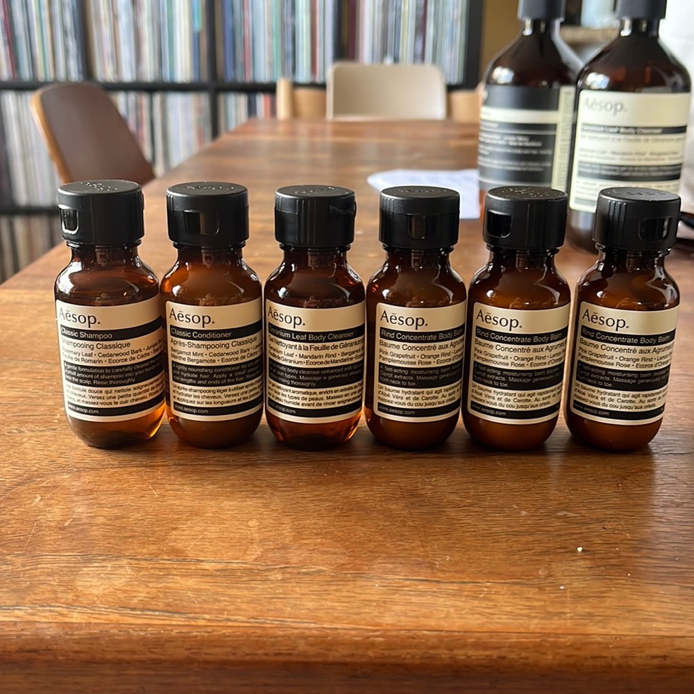 NWT Aesop Bundle: shampoo, Conditioner, body cleanser, body balm